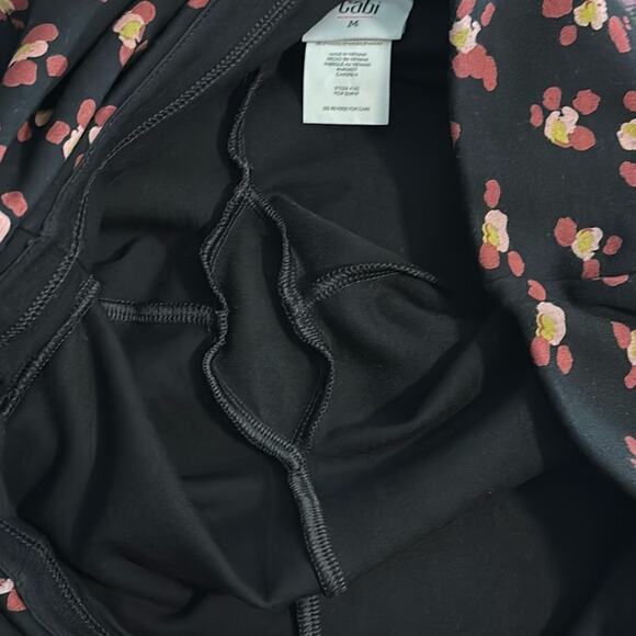 Cabi lean legging Women's size medium black multi high rise fitted #4142 - Picture 12 of 16